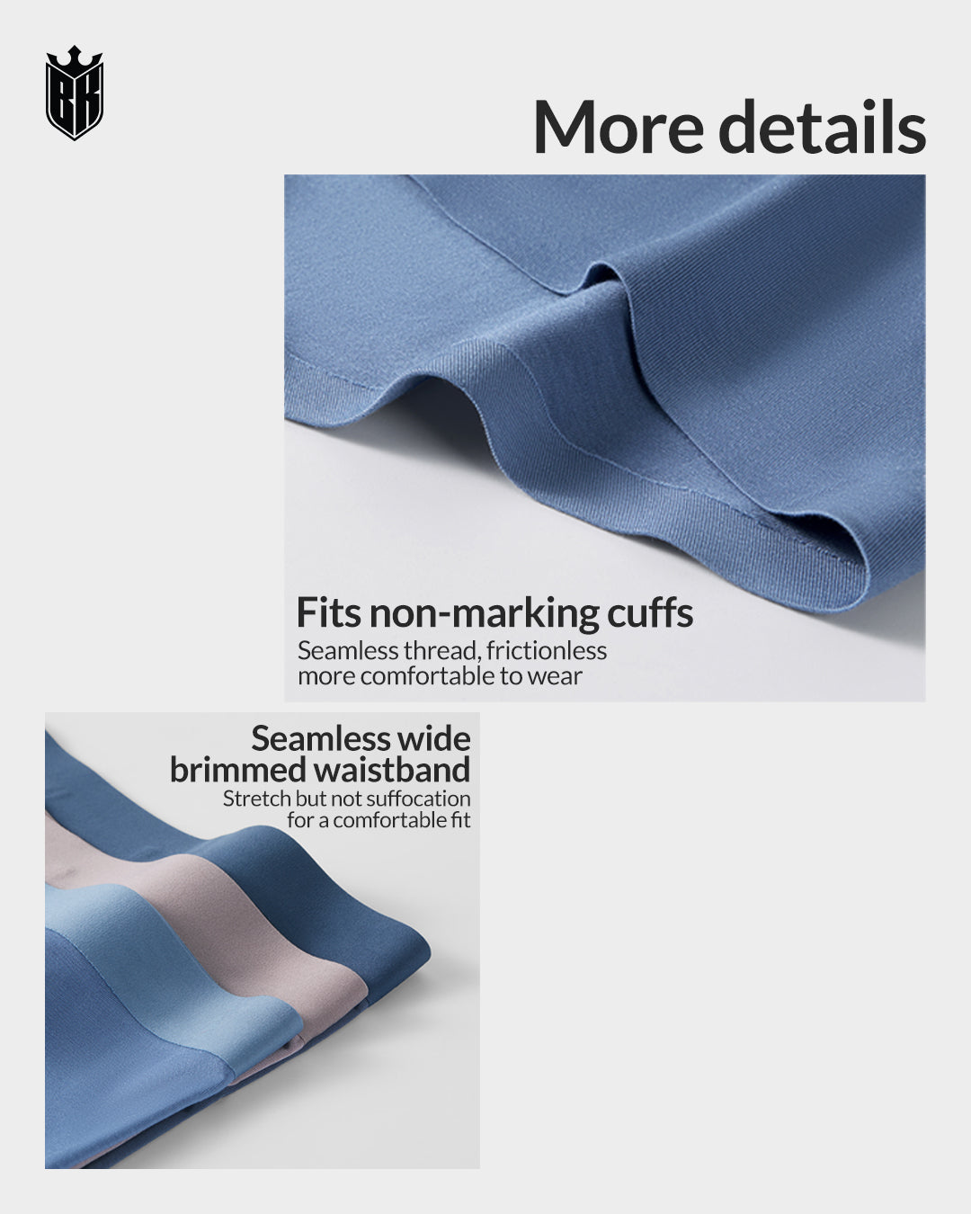 Blackkin Modal Split Capsule Luxury Men's Seamless Underwear