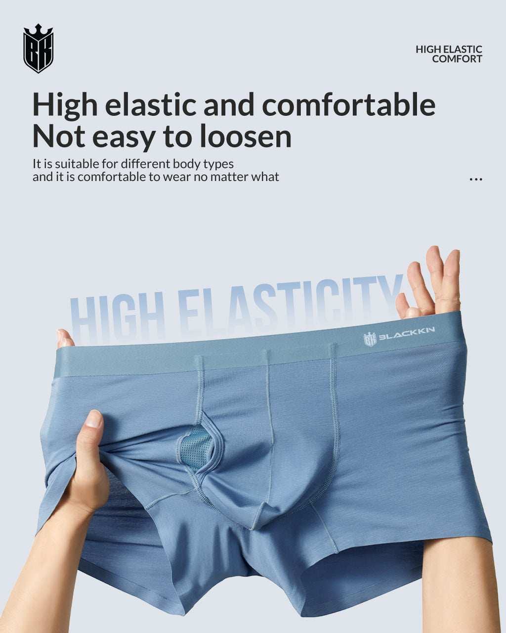 Blackkin Modal Split Capsule Luxury Men's Seamless Underwear