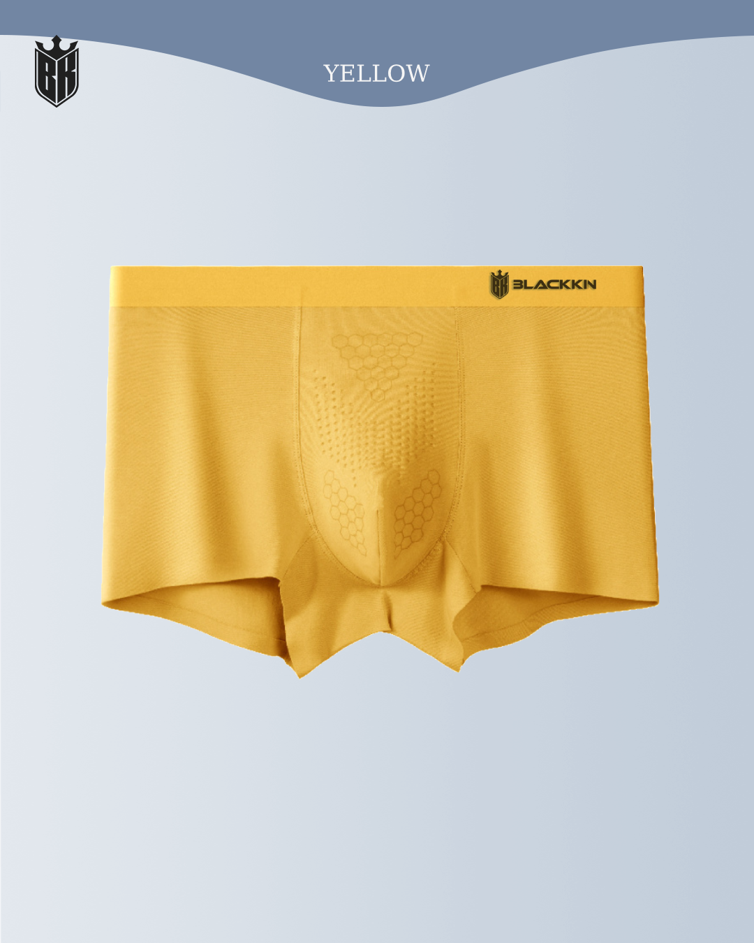 Blackkin Tourmaline Negative Ion Anterior Center Bump Massage Antibacterial Men's Luxury Seamless Underwear