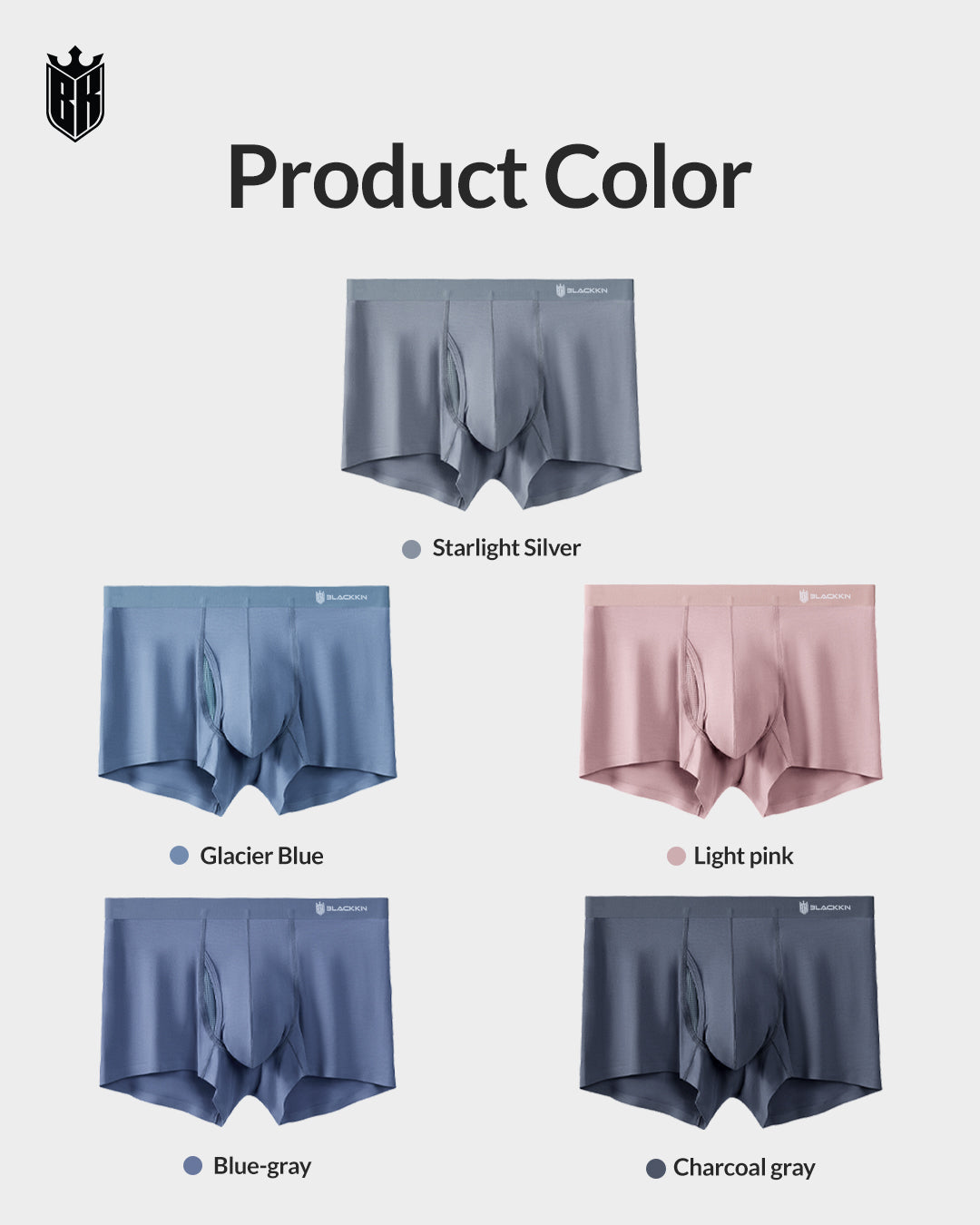 Blackkin Modal Split Capsule Luxury Men's Seamless Underwear