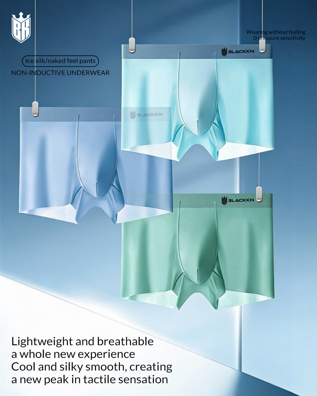 Blackkin IceCore™ Temperature-Control Seamless Boxer Brief