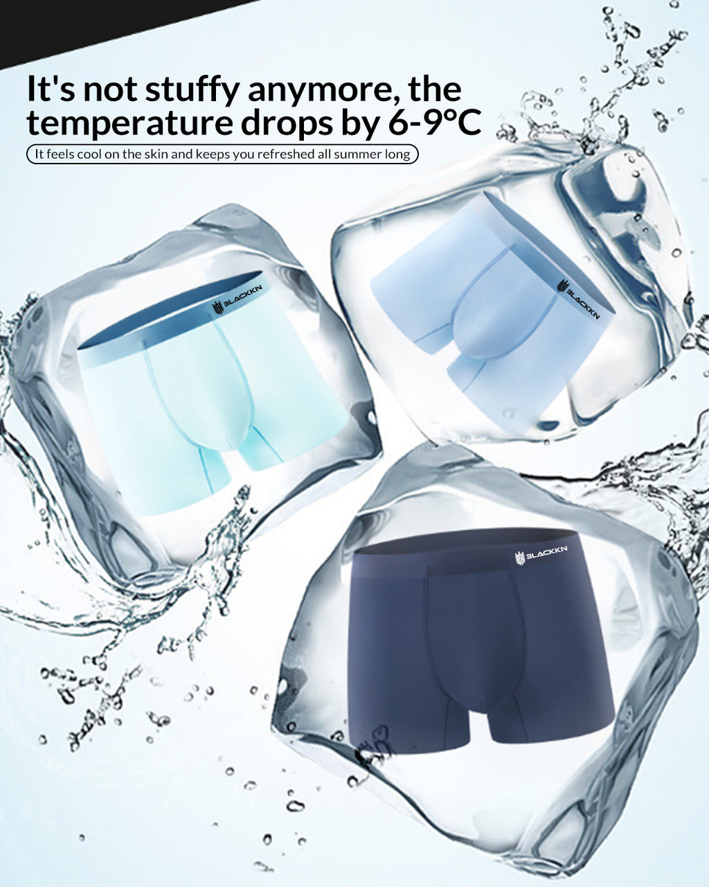 Blackkin IceCore™ Temperature-Control Seamless Boxer Brief