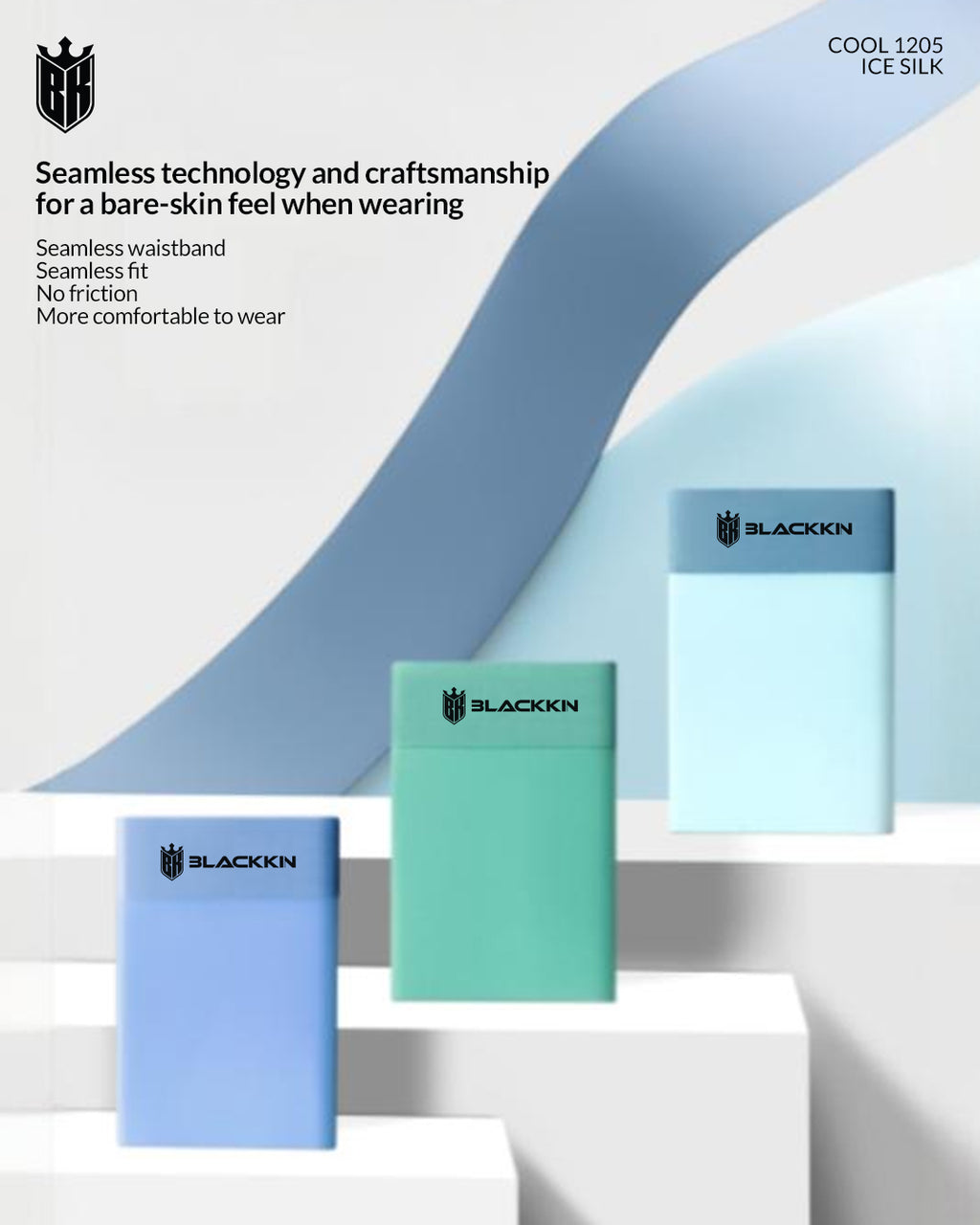 Blackkin IceCore™ Temperature-Control Seamless Boxer Brief