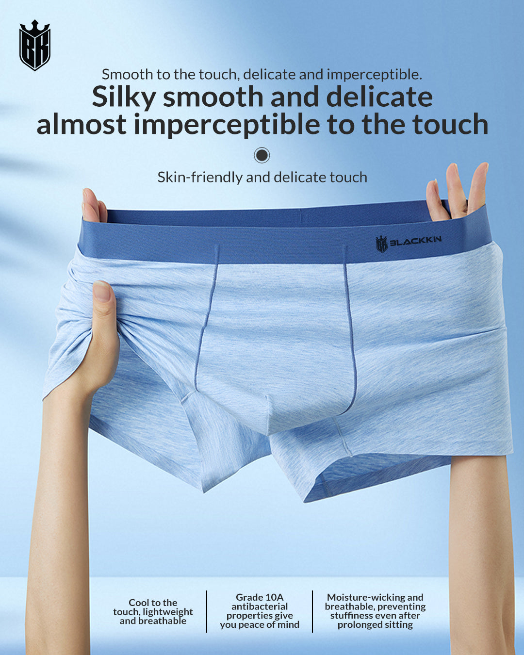 Blackkin IonForce™ Graphene Antibacterial Luxury Seamless Boxer