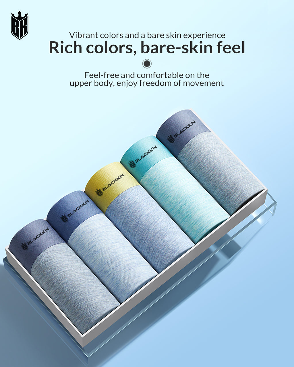 Blackkin IonForce™ Graphene Antibacterial Luxury Seamless Boxer