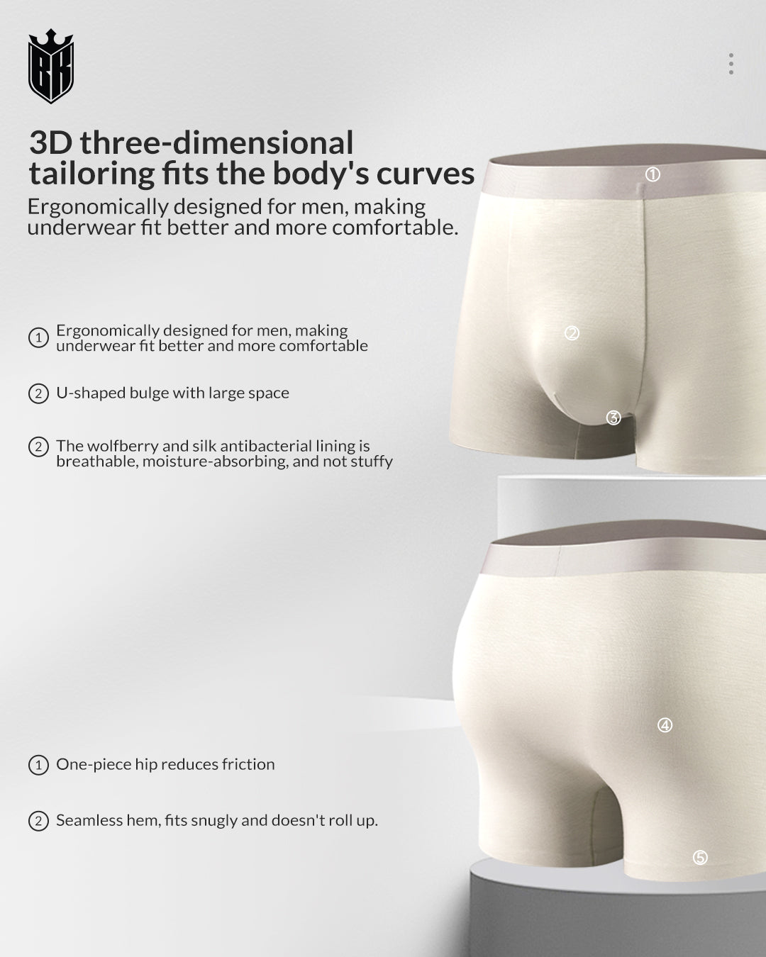 Blackkin Luxury Men's Underwear | Seamless | Bamboo Fibre