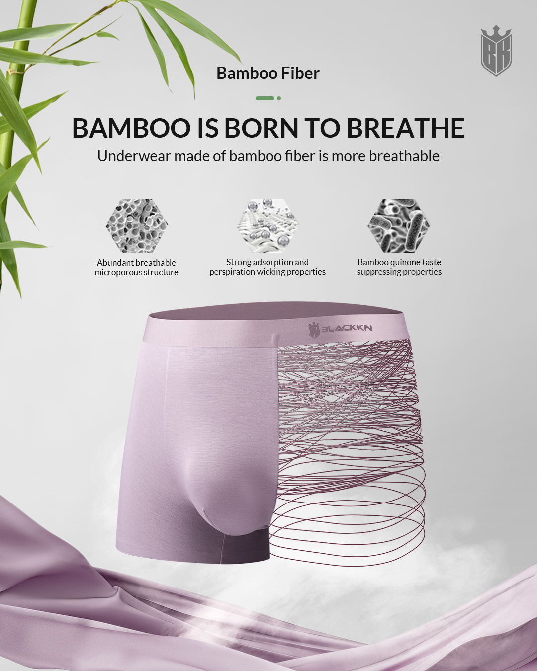 Blackkin Luxury Men's Underwear | Seamless | Bamboo Fibre