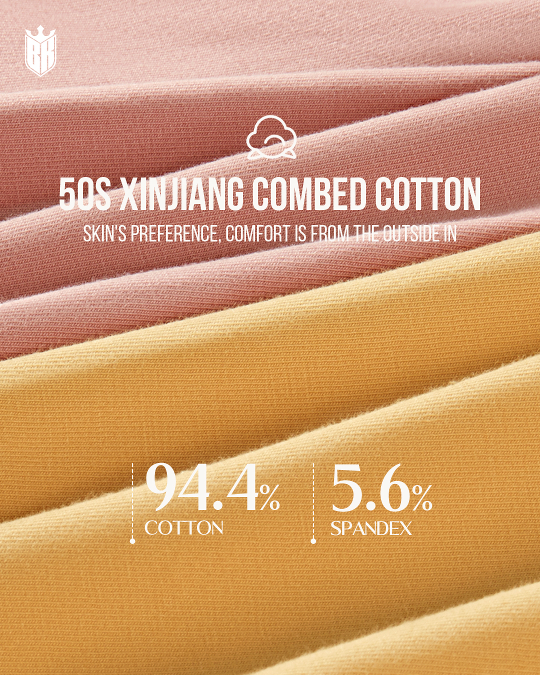 Blackkin Tourmaline Negative Ion Anterior Center Bump Massage Antibacterial Men's Luxury Seamless Underwear