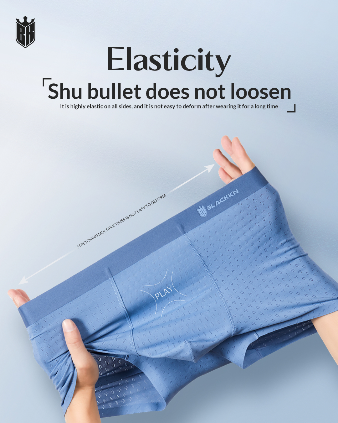 Blackkin Ice Mesh Silky Touch Luxury Seamless Underwear